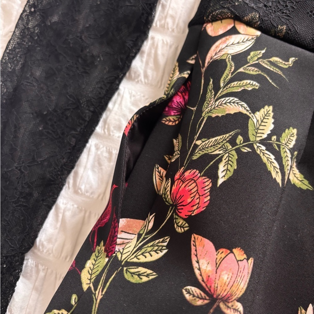 Guess Black Floral Lace Romper - Picture 5 of 10
